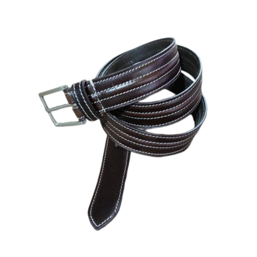 Men Leather Brown Belt